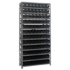 Quantum Storage Systems Bin Wire Shelving System, 36"wx12"dx75"h, Includes 96 Bl