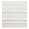 Quantum Storage Systems Louvered Panel, 18" X 19", Oyster White