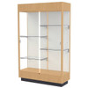 Ghent Waddell Heritage Wood Display Case,natural Maple Hardwood Finish W/Plaque