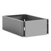 Safco Single Continuous Metal Locker Base Addition, 11.7w X 16d X 5.75h, Gray