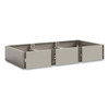 Safco Triple Continuous Metal Locker Base Addition, 35w X 16d X 5.75h, Tan