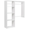 Easy Track 3'-5' W Deluxe Shelving Closet Kit White