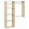 Easy Track 3'-5' W Deluxe Shelving Closet Kit Honey Blonde