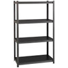 Iron Horse 4-Tier Steel Shelving Unit (Black)