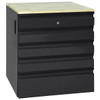 Husky Heavy Duty Welded 18-Gauge Steel 5-Drawer Garage Base Cabinet Black