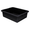 Quantum Storage Systems Airport Security Bin, 21.5x17x7 In., Black, Case Of 12