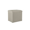 Suncast Commercial 22 Gallon Small Deck Box With Storage Seat, Light Taupe