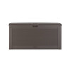 Rubbermaid Extra Large Resin Outdoor Storage Deck Box 134 Gal. Dark Walnut