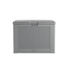 Rubbermaid Medium Resin Outdoor Storage Deck Box 74 Gal. Light Grey