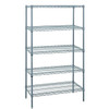 Quantum Storage Systems Heavy-Duty 5-Tier Wire Shelving Units Wr74-1236gy-5