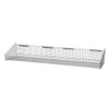 Quantum Storage Systems Partition Wall Hanging Basket Chrome 11.9"W X48"Dx 7.5"H