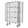 Quantum Storage Systems Mobile Wine Security Unit Chrome 36"W X 14"D X 69"H Nsf