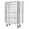 Quantum Storage Systems Mobile Wine Security Unit Chrome 48"W X 14"D X 69"H