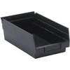 Quantum Storage Systems Shelf Bin 11-5/8"L X 6-5/8"W X 4"H Black Case Of 30