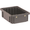 Quantum Storage Systems Container 10-7/8"L X 8-1/4"W X 3-1/2"H Black Case Of 20
