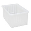 Quantum Storage Systems Container 16-1/2"L X 10-7/8"W X 8"H Clear Case Of 8