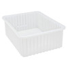 Quantum Storage Systems Container 22-1/2"L X 17-1/2"W X 8"H Clear Case Of 3
