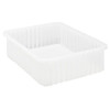 Quantum Storage Systems Container 22-1/2"L X 17-1/2"W X 6"H Clear Case Of 3