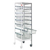 Quantum Storage Systems Partition Store Pull Out Basket Cart Add-On Unit Chrome