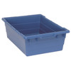 Quantum Storage Systems Cross Stack Tub, 23-3/4" X 17-1/4" X 8", Blue, Case Of 6