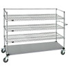 Quantum Storage Systems 4 Stainless Steel Open Surgical Case Cart, 24"X60"X60"