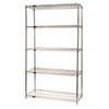 Quantum Storage Systems Wine Cradle Wire Unit, 14" X 48" X 74", Chrome