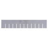 Quantum Storage Systems Long Divider Dividable Grid Container Gray Package Of 6