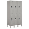 Salsbury Industries Gray-Standard Metal Locker 6 Feet High X 18 Inches