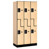 Salsbury Industries Maple- Double Tier S Style Wood Locker 6 Feet X 18 Inches