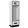Salsbury Industries Gray-Designer Wood Open Access Locker 6 Feet X 18 Inches