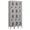 Salsbury Industries Gray Double Tier Vented Metal Locker 6 Feet Highx12 Inches