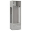 Salsbury Industries Gray-24 Inch-Open Access Metal Locker 6 Feet X 18 Inches