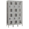 Salsbury Industries Double Tier-Gray-Vented Metal Locker 6 Feet X 18 Inches