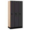 Salsbury Industries Single Tier-Black-Designer Wood Locker 6 Feet X 18 Inches