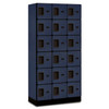 Salsbury Industries Designer Six Tier Wood Locker, Blue, 3-Wide