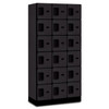 Salsbury Industries Designer Six Tier Wood Locker, Black, 3-Wide