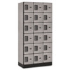 Salsbury Industries Six Tier Locker, Gray Wood, 3 Wide