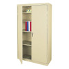 Realspace Putty Steel 4 Adjustable Shelf Storage Cabinet 72 X 36 X 18inch