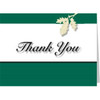 Personalized Card, Thank You/leaf Design, No Envelope Imprint Package Of 100