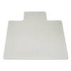 Skilcraft Heavy-Duty Chair Mat, Plush-To-High Pile Carpet, 45 X 53, Clear