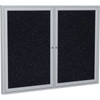 Ghent 3 X 4 Ft. Enclosed Black Bulletin Board