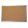 Skilcraft Quartet Cork Board, 24 X 36, Anodized Aluminum Frame
