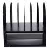 Safco Powered Onyx Desktop Sorter With 2 Horizontal/6 Vertical, Letter, Black
