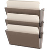 Deflecto Unbreakable 3 Docupockets 6.5" X 14.5" X 3" Plastic Smoke Package Of 3