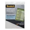 Scotch Clear Plastic Display Pocket 9" X 11"