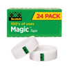 Scotch Magic Tape Value Pack 1" Core 0.75"X83.33 Ft Clear Package Of 24