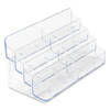 Deflecto 8-Pocket Business Card Holder-400 Cards 7.78 X 3.5 X 3.38 Plastic Clear