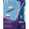 Avery Big Tab Write & Erase Plastic Dividers Package Of 8