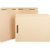 Business Source Straight Tab Cut Letter Fastener Folder 8.5" X11" Package Of 50