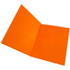 Business Source Letter Portfolio 8.5" X 11" 2 Pockets Orange Package Of 25
